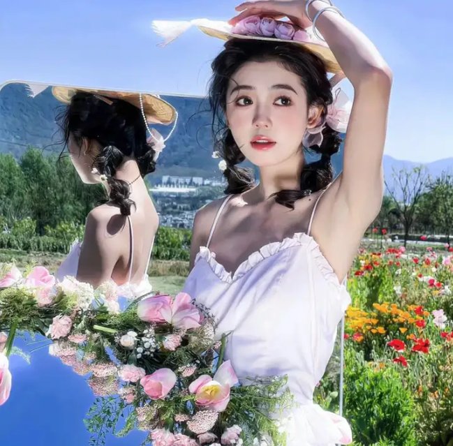 怕羞的黄莺